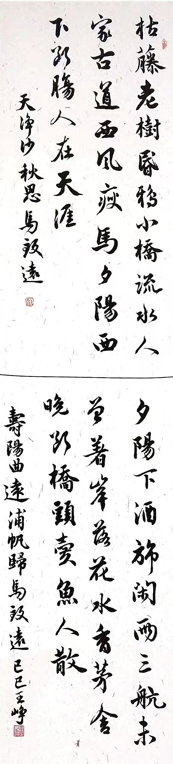 书法三等奖 作者王峥 作品名称天净沙 秋思.jpg